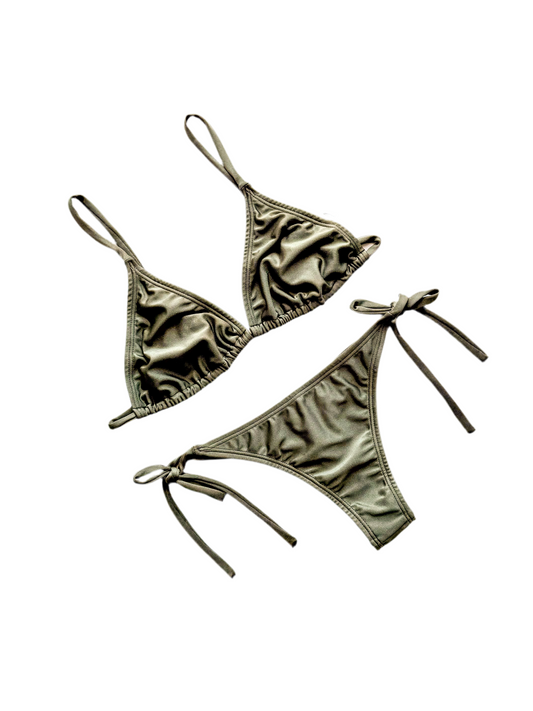 BIKINI OLIVE SHINY